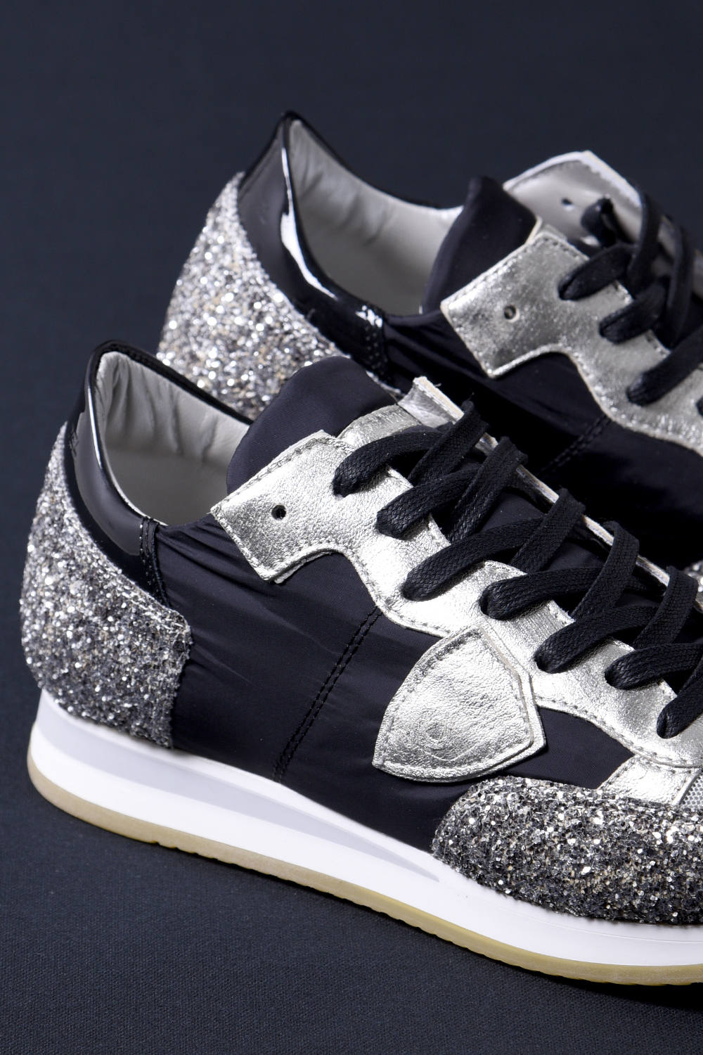 PHILIPPE MODEL - Low Cut -TROPEZ GLITTER- / TRLU-1100 ブラック 