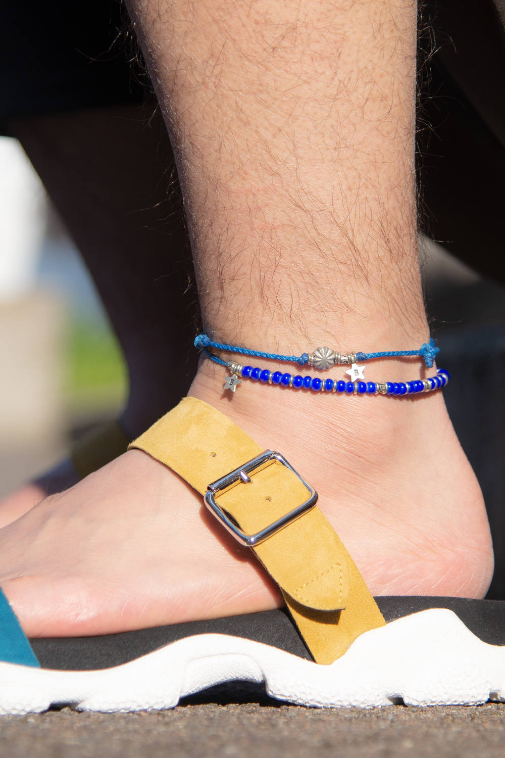 wakami - ANKLET SET OF 2 / アンクレット 2ストランド ブルー | gossip