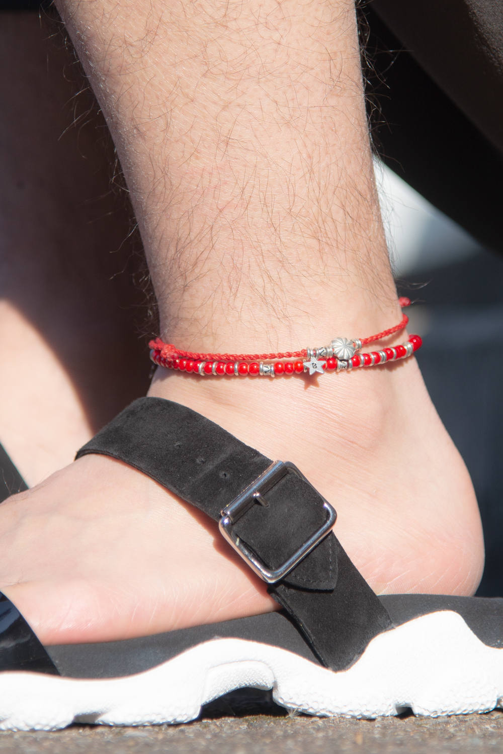 wakami - ANKLET SET OF 2 / アンクレット 2ストランド レッド | gossip