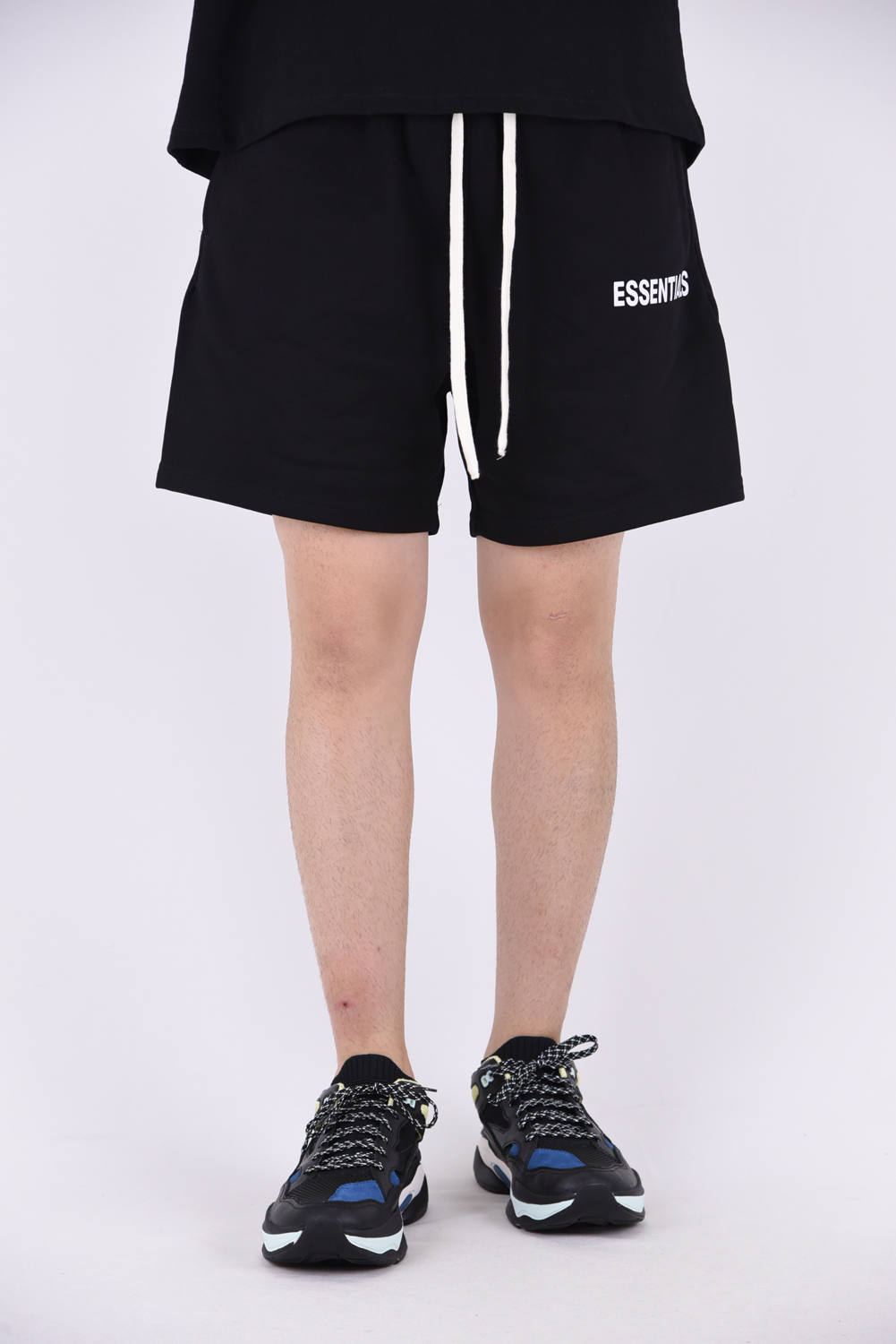 Fog Essentials Sweat Shorts ワンポイントロゴ ショートパンツ ブラック Gossip