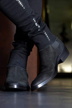 Buttero B8070 Nero サイドゴアブーツ スウェード ブラック Gossip