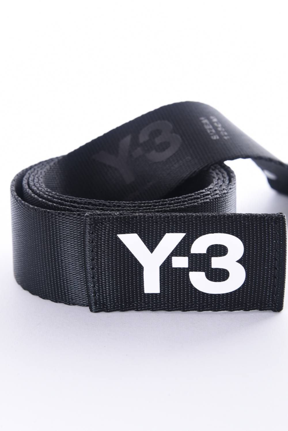 Y 3 Y 3 Logo Belt ダブルdリング ロゴプリント ベルト ブラック Gossip