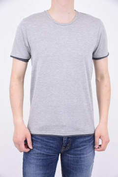 Wjk Sweater S Cut Sewn 汗染み防止加工 レイヤード風 半袖tシャツ グレー チャコール Gossip